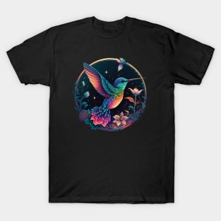 Hummingbird and Flowers T-Shirt